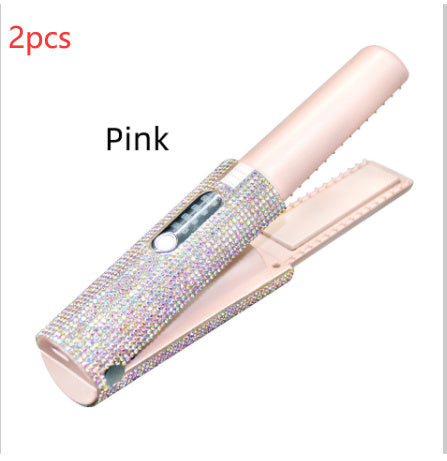 2-In-1 Electric USB Hair Straightening Brush Straightener Brush Multifunctional Comb Straightening Styler Hair Curler 2-In-1 Electric USB Hair Straightening Brush Straightener Brush Multifunctional Comb Straightening Styler Hair Curler