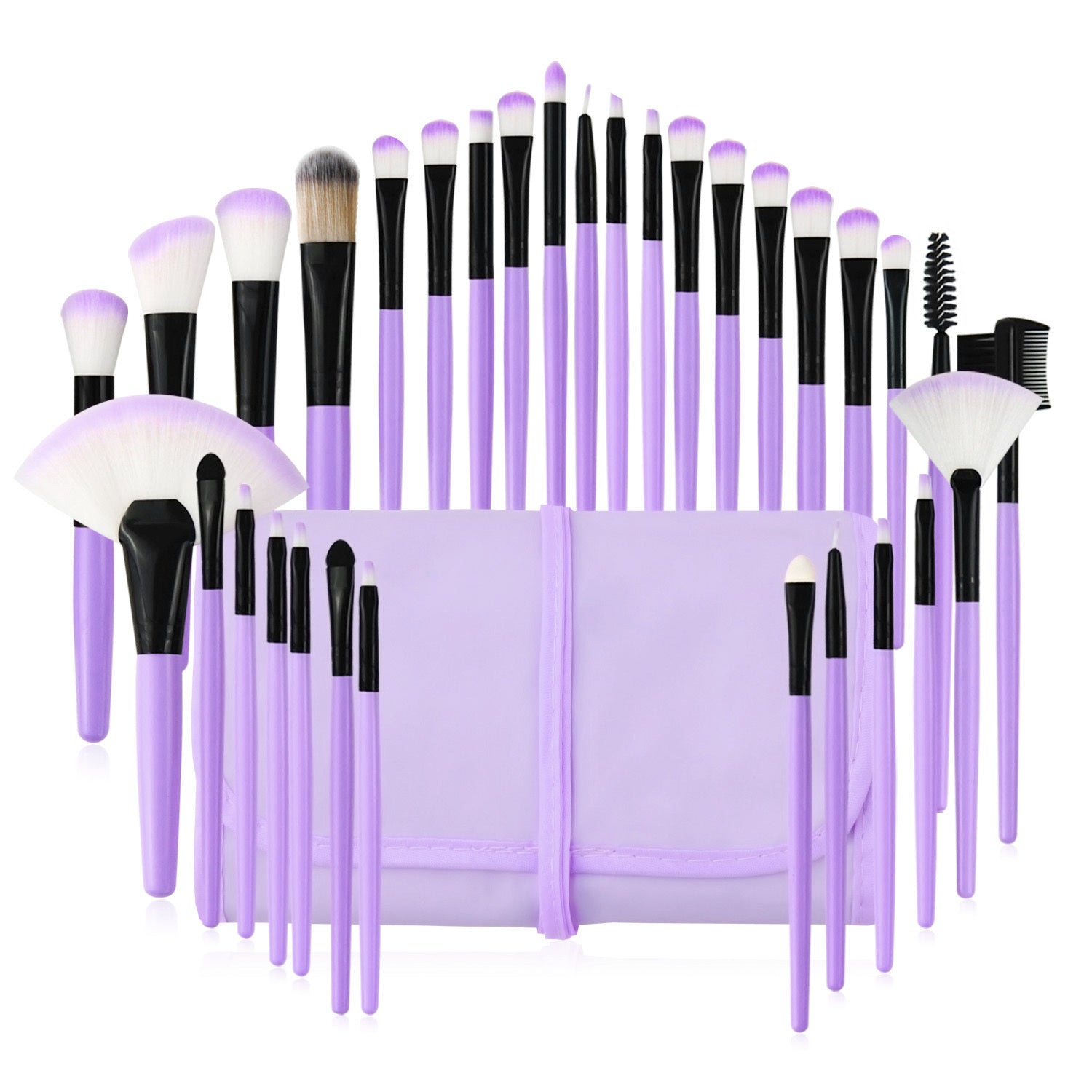 32Pcs Makeup Brushes Pouch Set Blending Powder Puff Professional Cosmetics Tools 32Pcs Makeup Brushes Pouch Set Blending Powder Puff Professional Cosmetics Tools