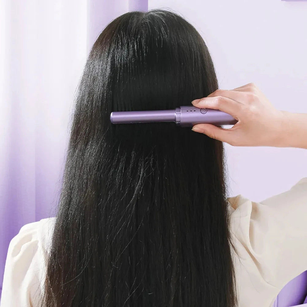 Professional Wireless Hair Straightener Curler Comb Fast Heating Negative Ion Straightening Curling Brush Hair Styling Tools Professional Wireless Hair Straightener Curler Comb Fast Heating Negative Ion Straightening Curling Brush Hair Styling Tools