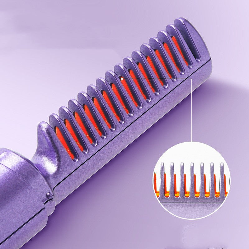 Professional Wireless Hair Straightener Curler Comb Fast Heating Negative Ion Straightening Curling Brush Hair Styling Tools Professional Wireless Hair Straightener Curler Comb Fast Heating Negative Ion Straightening Curling Brush Hair Styling Tools