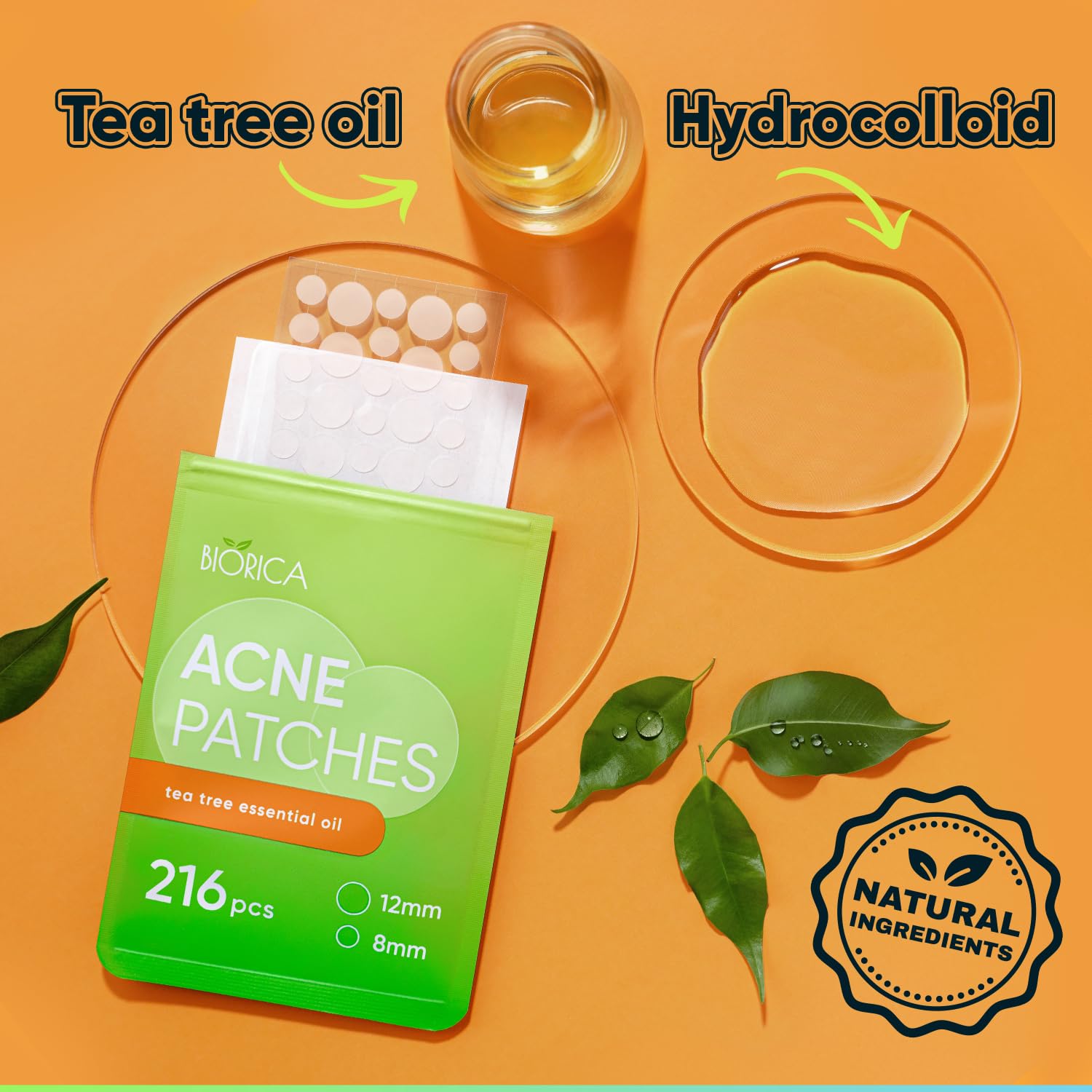 Pimple Patches for Face with Tea Tree Oil 216 pcs. Hydrocolloid Acne Pimple Patches. Blemish Patches, Acne Dots, Pimple Stickers, Acne Patch and Pimple Patch Pimple Patches for Face with Tea Tree Oil 216 pcs. Hydrocolloid Acne Pimple Patches. Blemish Patches, Acne Dots, Pimple Stickers, Acne Patch and Pimple Patch