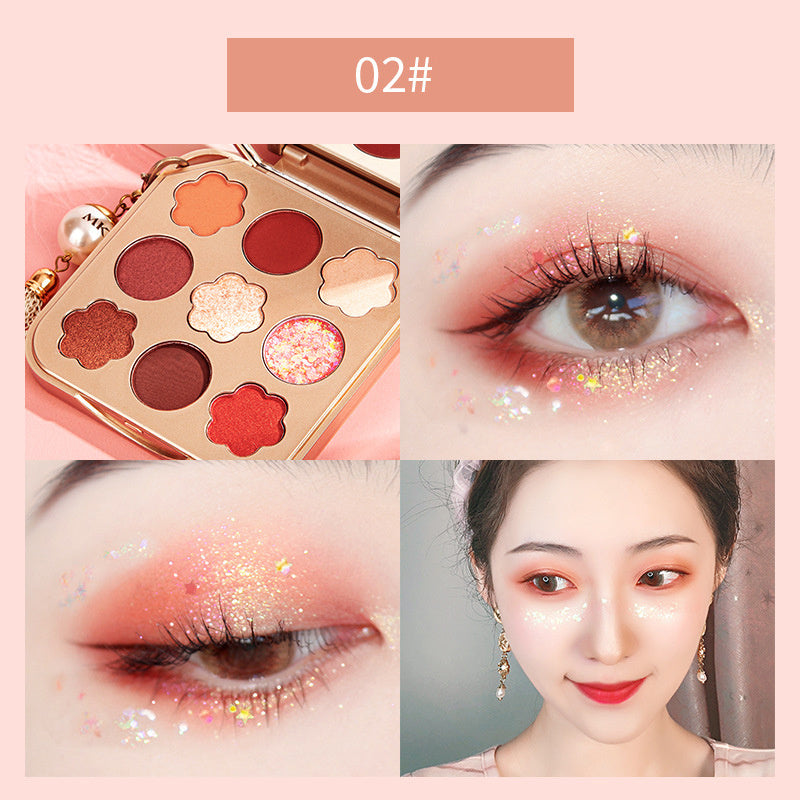 Nine Colors Matte Pearlescent Waterproof Long Lasting Star Bright Diamond Eyeshadow Palette Nine Colors Matte Pearlescent Waterproof Long Lasting Star Bright Diamond Eyeshadow Palette
