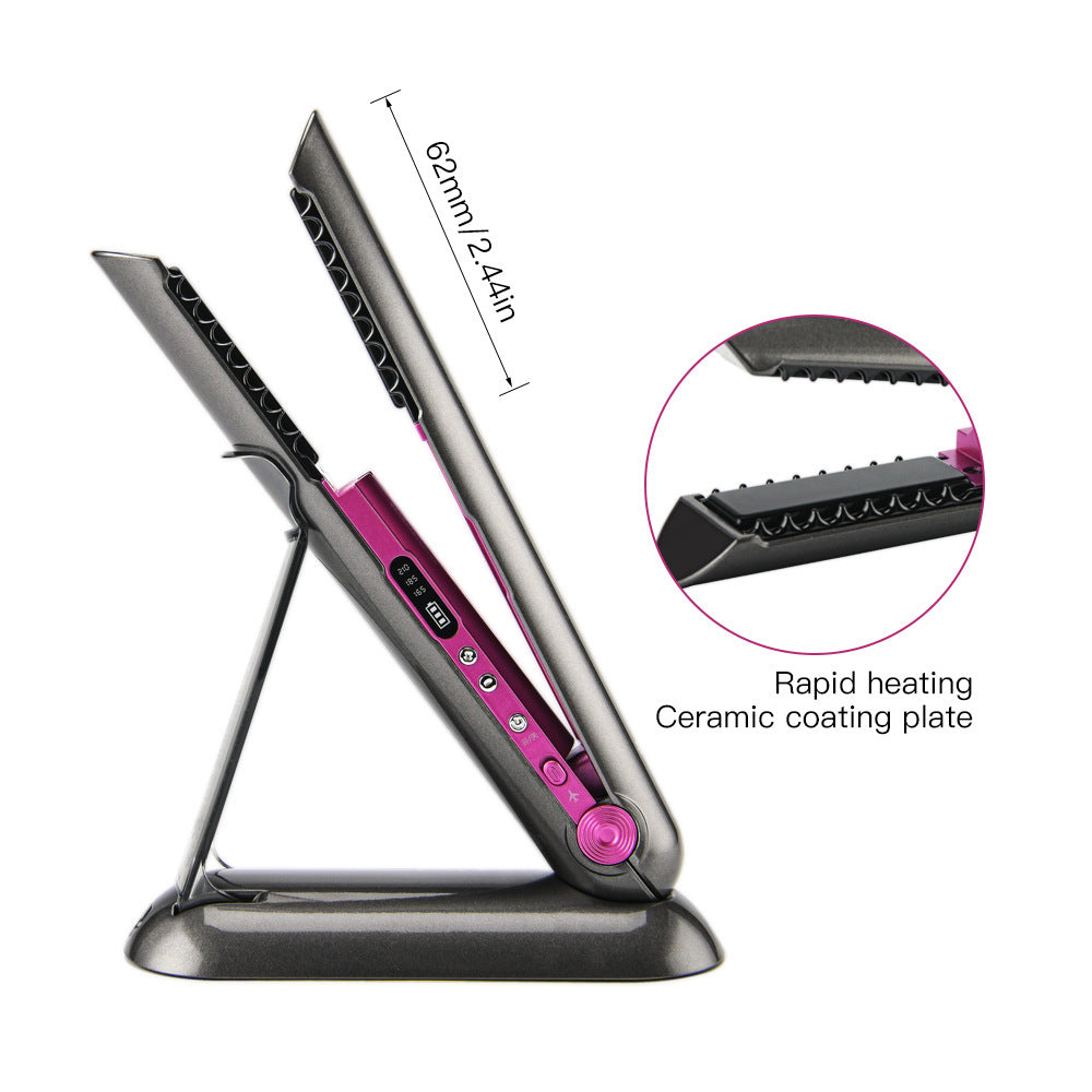 Professional Hair Straightener Ceramic Flat Iron 2 In 1 Cordless Hair Straightener And Curler Rechargeable Wireless Straightene Professional Hair Straightener Ceramic Flat Iron 2 In 1 Cordless Hair Straightener And Curler Rechargeable Wireless Straightene