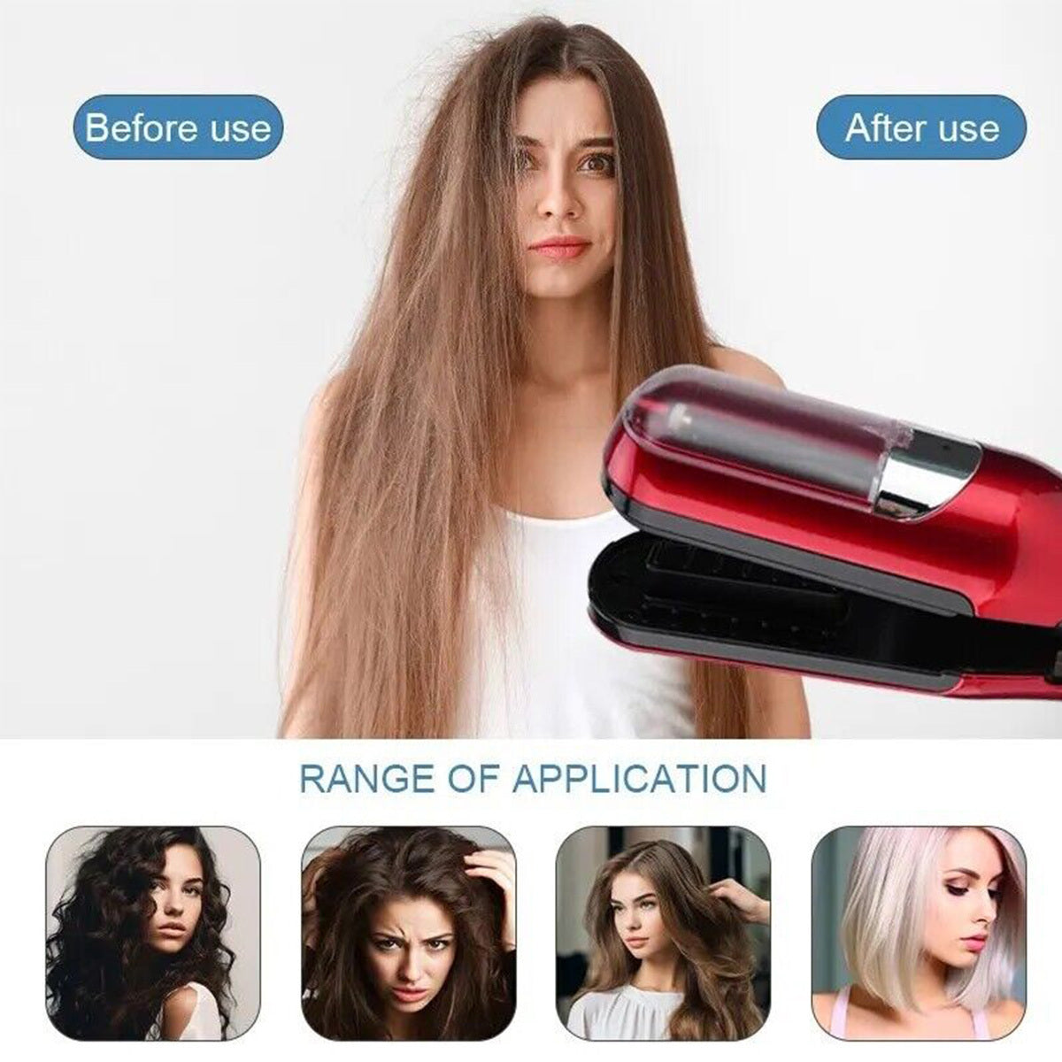 Split-Ender Mini - Automatic, Hair Repair Split End Remover Trimmer For Dry, Splitting, Damaged And Brittle Split Ends, Men And Women Hair Styling Beauty Tool Split-Ender Mini - Automatic, Hair Repair Split End Remover Trimmer For Dry, Splitting, Damaged And Brittle Split Ends, Men And Women Hair Styling Beauty Tool