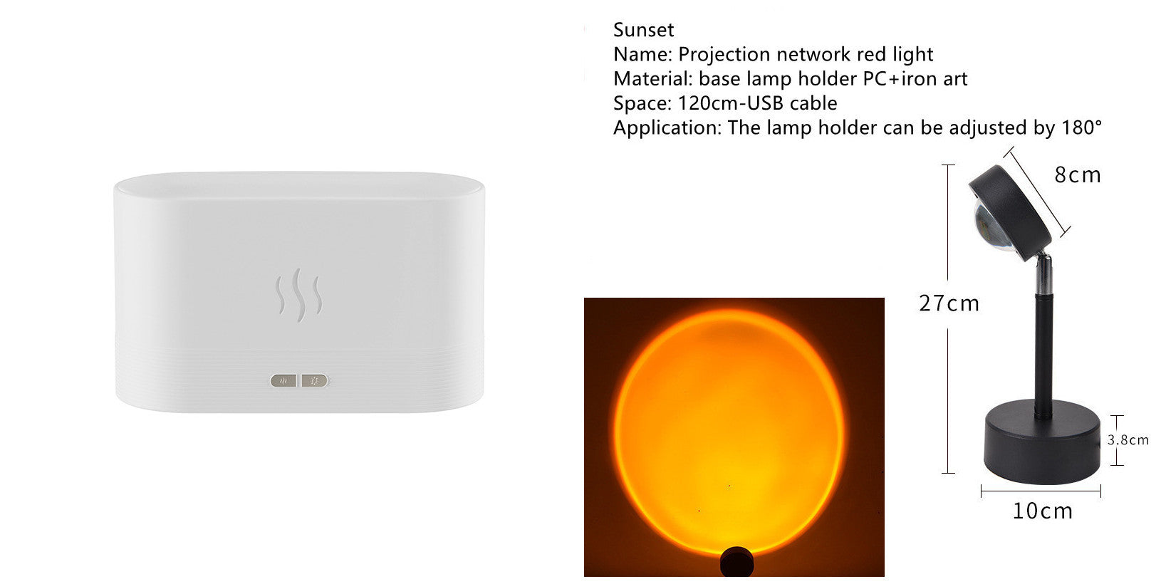 Aroma Diffuser With Flame Light Mist Humidifier Aromatherapy Diffuser With Waterless Auto-Off Protection For Spa Home Yoga Office Aroma Diffuser With Flame Light Mist Humidifier Aromatherapy Diffuser With Waterless Auto-Off Protection For Spa Home Yoga Office