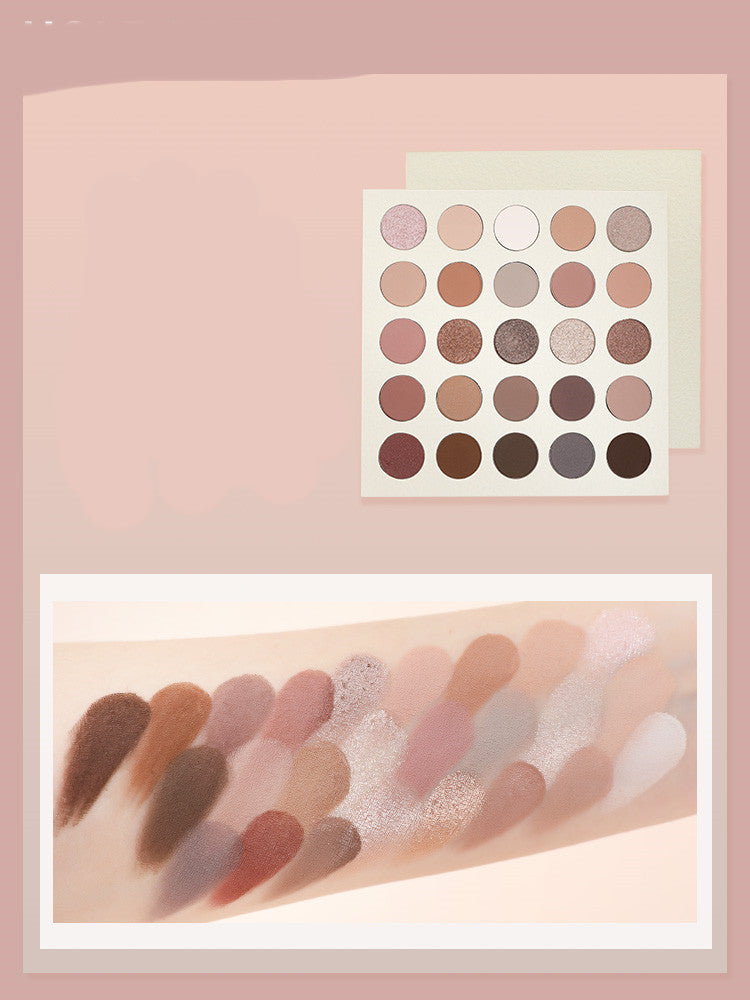 Cream Eye Ling 25 Color Eyeshadow Beads Matte Earth Milk Tea Large Pan Eyeshadow Palette Cream Eye Ling 25 Color Eyeshadow Beads Matte Earth Milk Tea Large Pan Eyeshadow Palette