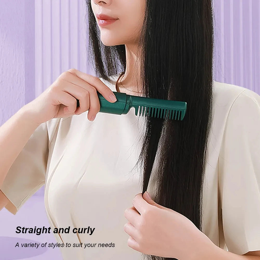 Professional Wireless Hair Straightener Curler Comb Fast Heating Negative Ion Straightening Curling Brush Hair Styling Tools Professional Wireless Hair Straightener Curler Comb Fast Heating Negative Ion Straightening Curling Brush Hair Styling Tools