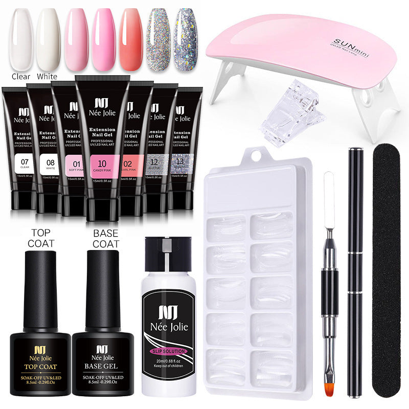 Popular 15ml Crystal Extended Glue Free Paper Cups Quick-drying Long-lasting Extended Glue Set Manicure Extended Glue Popular 15ml Crystal Extended Glue Free Paper Cups Quick-drying Long-lasting Extended Glue Set Manicure Extended Glue