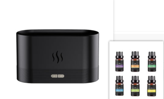 Aroma Diffuser With Flame Light Mist Humidifier Aromatherapy Diffuser With Waterless Auto-Off Protection For Spa Home Yoga Office Aroma Diffuser With Flame Light Mist Humidifier Aromatherapy Diffuser With Waterless Auto-Off Protection For Spa Home Yoga Office