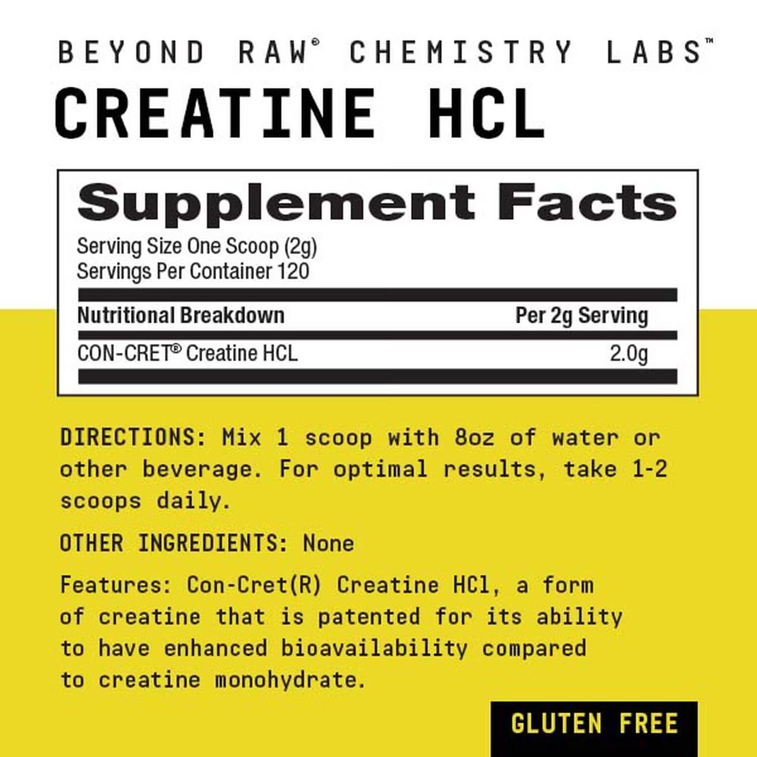 Chemistry Labs™ Creatine HCl (120 Servings) Chemistry Labs™ Creatine HCl (120 Servings)