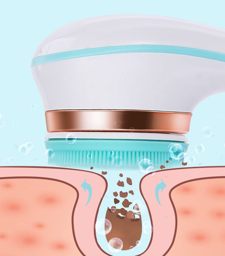 Electric Bath Brush Silicone Back Scrubber USB Rechargeable 2 Speeds Rotating Shower Brush Spa Waterproof Body Cleaning Brush Electric Bath Brush Silicone Back Scrubber USB Rechargeable 2 Speeds Rotating Shower Brush Spa Waterproof Body Cleaning Brush