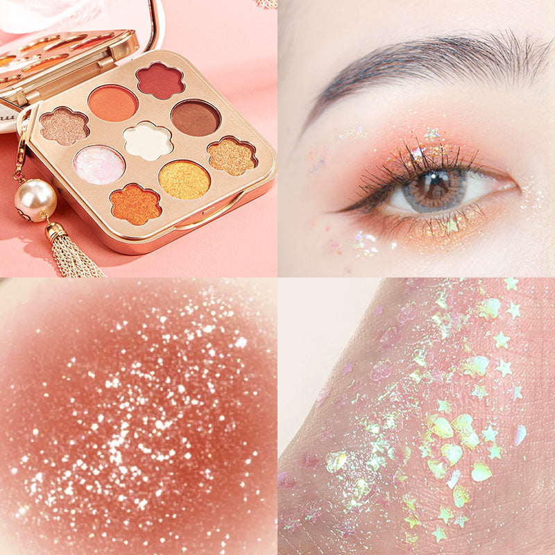 Nine Colors Matte Pearlescent Waterproof Long Lasting Star Bright Diamond Eyeshadow Palette Nine Colors Matte Pearlescent Waterproof Long Lasting Star Bright Diamond Eyeshadow Palette