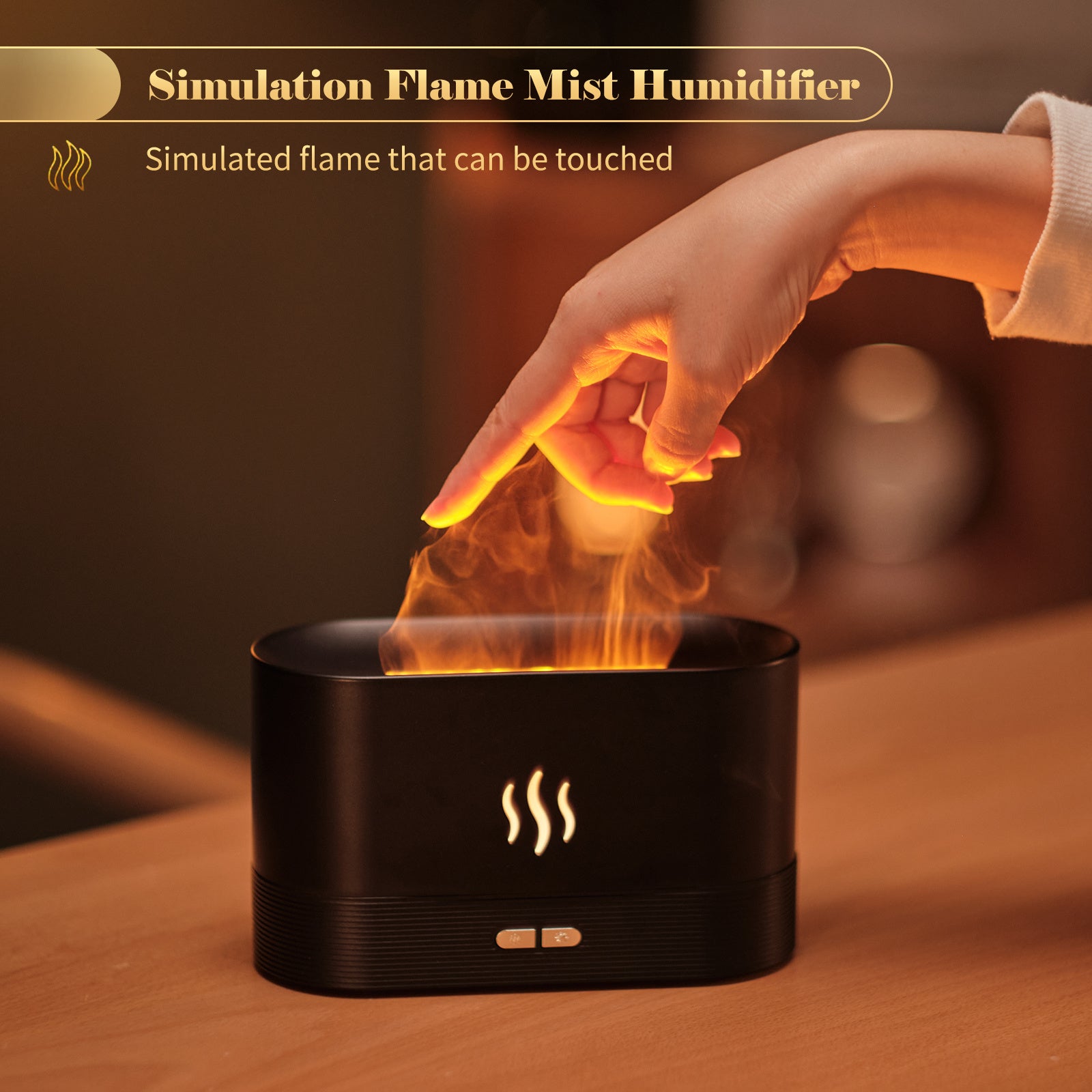 Aroma Diffuser With Flame Light Mist Humidifier Aromatherapy Diffuser With Waterless Auto-Off Protection For Spa Home Yoga Office Aroma Diffuser With Flame Light Mist Humidifier Aromatherapy Diffuser With Waterless Auto-Off Protection For Spa Home Yoga Office
