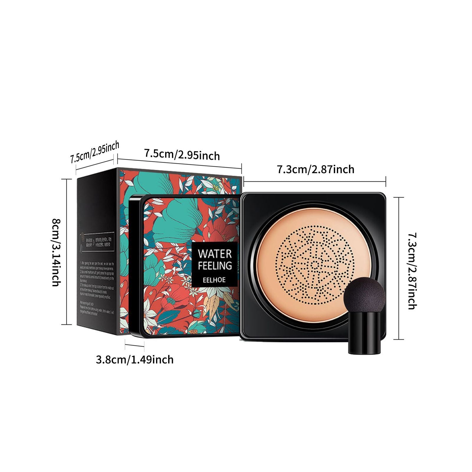EELHOE Flawless Air Cushion BB Cream Mushroom Air Cushion Covers Blemishes, Waterproof, Sweat Proof And Non Shedding Makeup Pad BB Cream EELHOE Flawless Air Cushion BB Cream Mushroom Air Cushion Covers Blemishes, Waterproof, Sweat Proof And Non Shedding Makeup Pad BB Cream