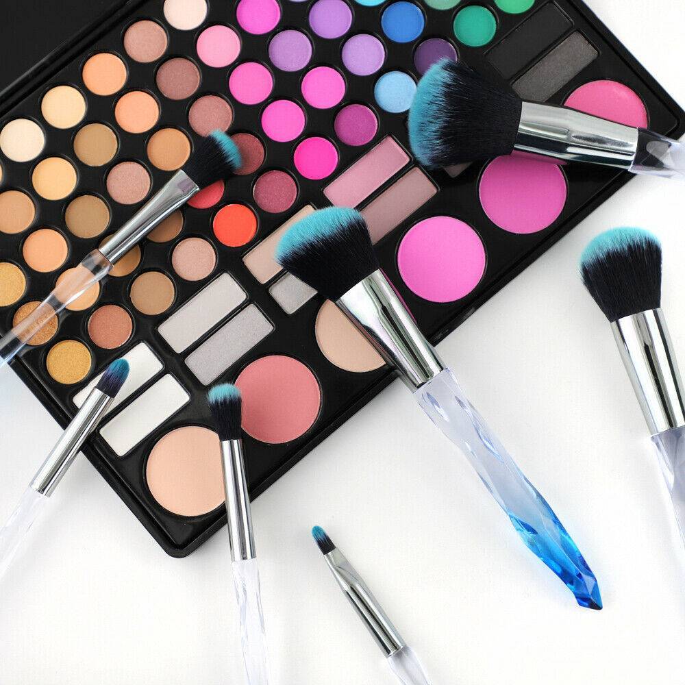 10pcs High-end Makeup Brush, Crystal Blue Foundation Brush Eyeshadow Brush Professional Makeup Brush 10pcs High-end Makeup Brush, Crystal Blue Foundation Brush Eyeshadow Brush Professional Makeup Brush