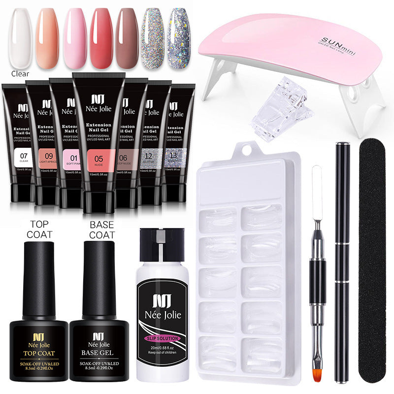 Popular 15ml Crystal Extended Glue Free Paper Cups Quick-drying Long-lasting Extended Glue Set Manicure Extended Glue Popular 15ml Crystal Extended Glue Free Paper Cups Quick-drying Long-lasting Extended Glue Set Manicure Extended Glue