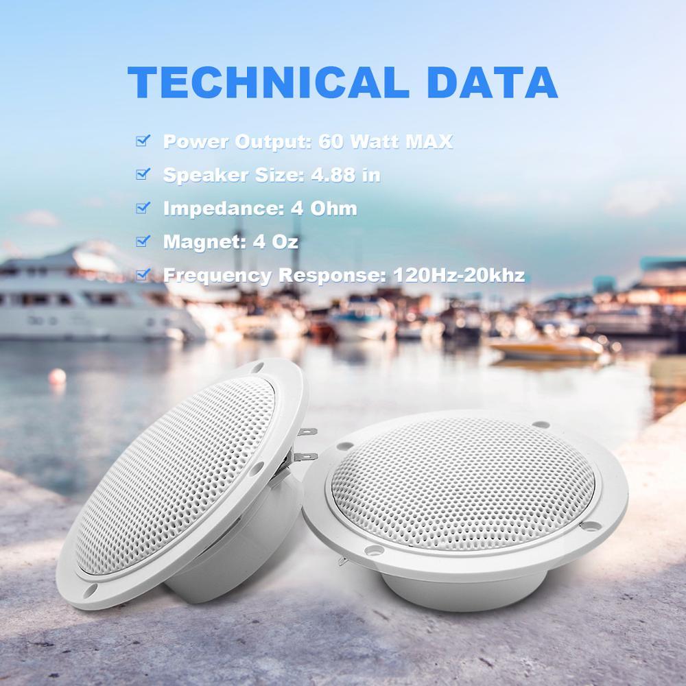 120 Watts 4 Inch Waterproof Marine Speakers Sound System Boat Speake For Outdoor Golf Cart SPA UTV ATV Motorcycle Music Speaker 120 Watts 4 Inch Waterproof Marine Speakers Sound System Boat Speake For Outdoor Golf Cart SPA UTV ATV Motorcycle Music Speaker