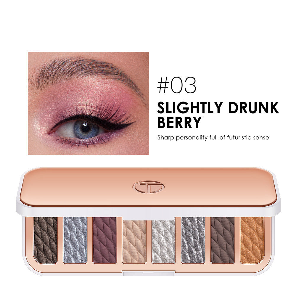 8-color Eyeshadow Palette High-gloss Trimming Blush Modification Mousse Texture Matte Earth Color 8-color Eyeshadow Palette High-gloss Trimming Blush Modification Mousse Texture Matte Earth Color