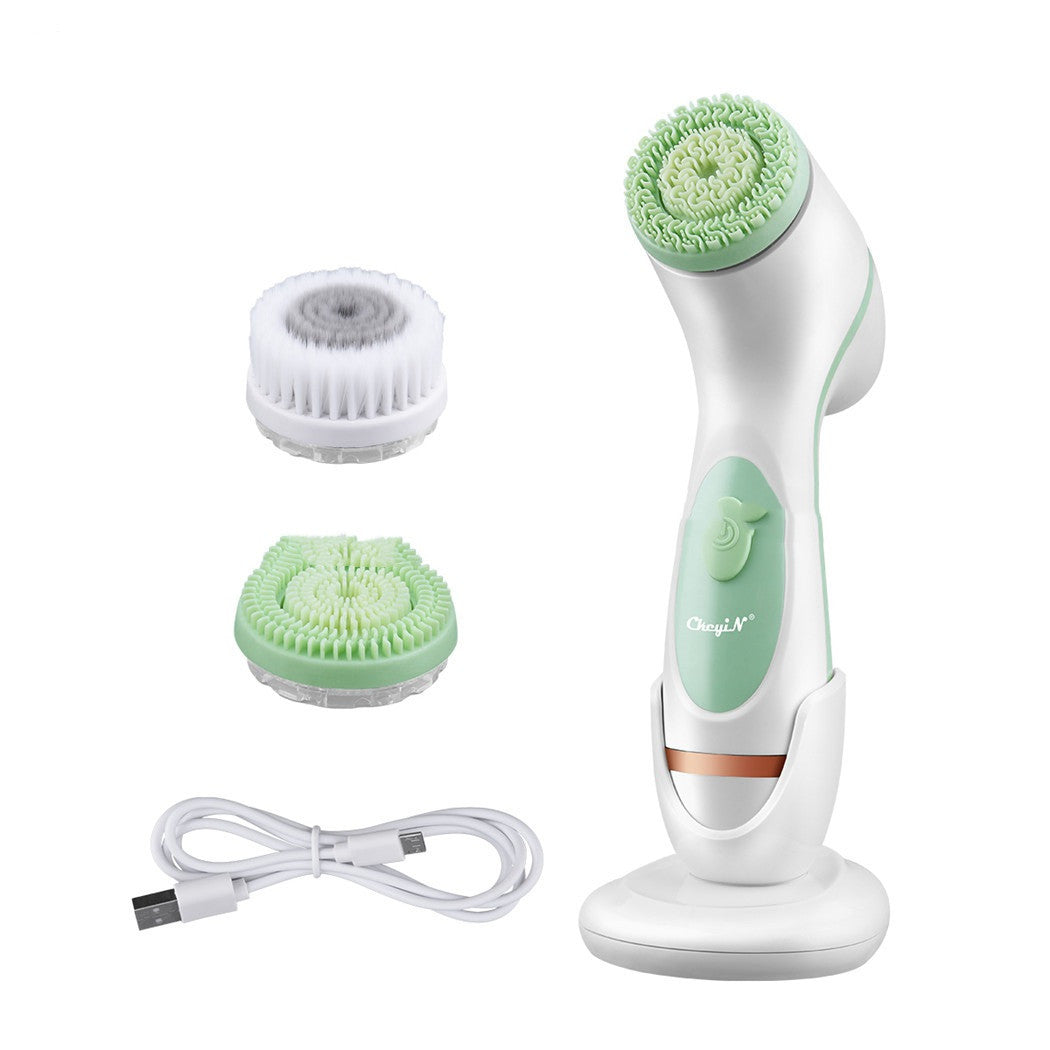 3-in-1 Multifunctional Silicone Face Neck Eye And Other Skin SPA Cleaning Massage Makeup Remover Facial Cleansing Instrument MR443 3-in-1 Multifunctional Silicone Face Neck Eye And Other Skin SPA Cleaning Massage Makeup Remover Facial Cleansing Instrument MR443