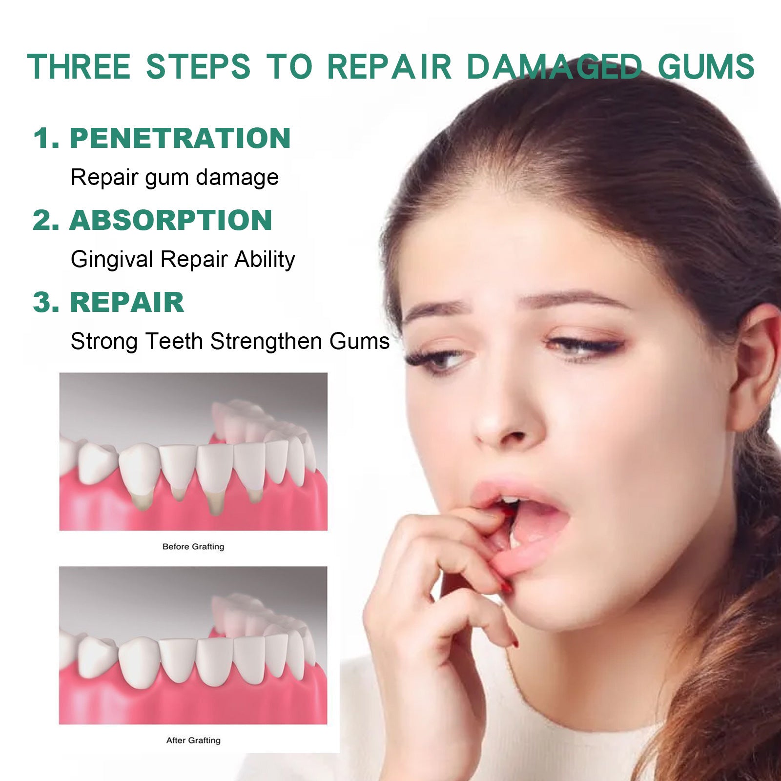 Gum Repair Drops Care Gum Relief Periodontal Foaming Oral Cleaning Care Drops Gum Repair Drops Care Gum Relief Periodontal Foaming Oral Cleaning Care Drops