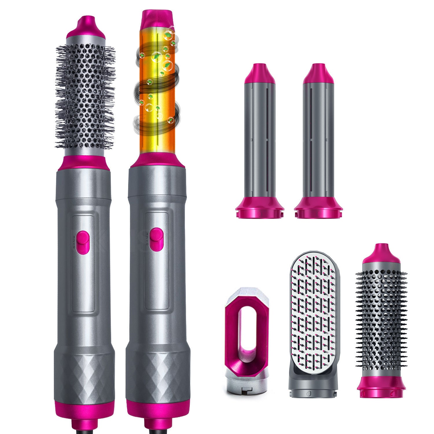 Five-in-one Hot Air Comb Multi-function Anion Blowing Combs Automatic Curler Straight Comb Hair Dryer Five-in-one Hot Air Comb Multi-function Anion Blowing Combs Automatic Curler Straight Comb Hair Dryer