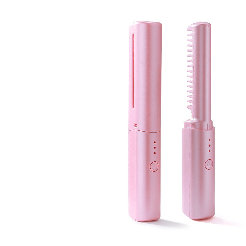 Professional Wireless Hair Straightener Curler Comb Fast Heating Negative Ion Straightening Curling Brush Hair Styling Tools Professional Wireless Hair Straightener Curler Comb Fast Heating Negative Ion Straightening Curling Brush Hair Styling Tools