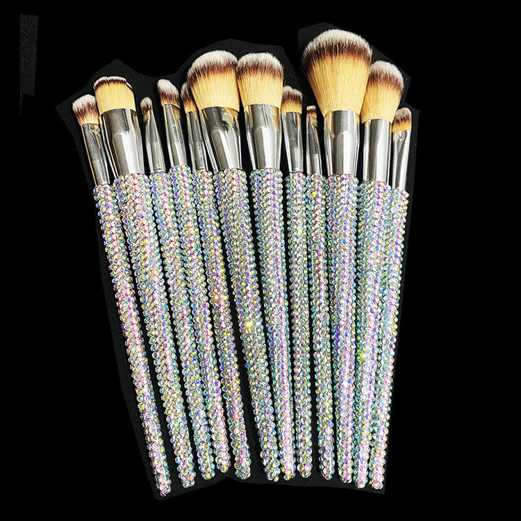 Diamond 12 Gems Makeup Beauty Tool Loose Powder Brush Repairing Concealer Brush Diamond 12 Gems Makeup Beauty Tool Loose Powder Brush Repairing Concealer Brush