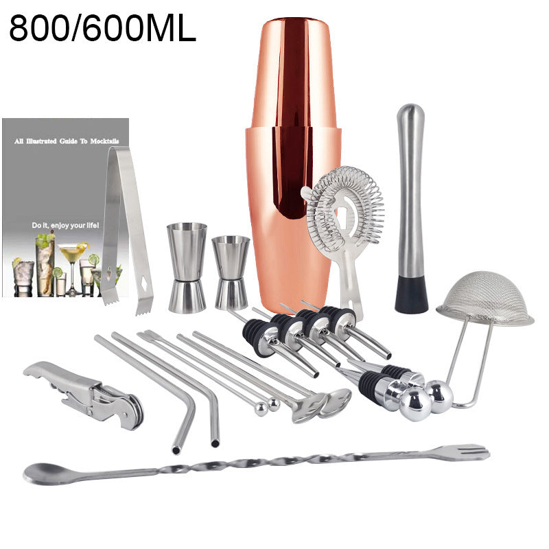 Boston Cocktail Shaker Bar Tools Wine Mixer Set