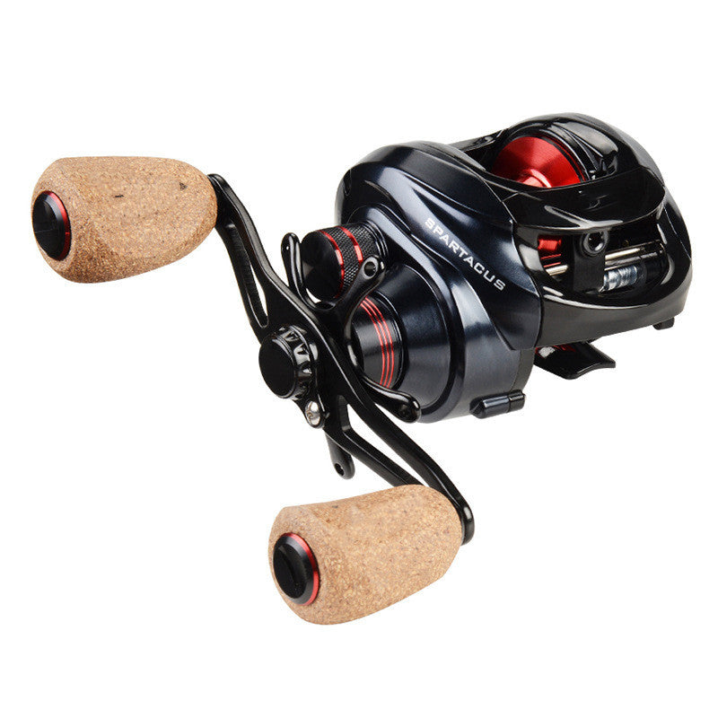 Metal Fishing Wheel Double Brake Black Tossing Lure