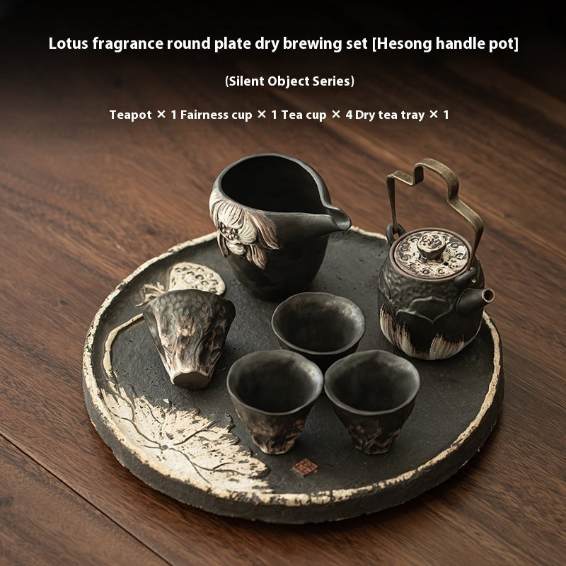 Retro Simple Kung Fu Coarse Pottery Tea Set