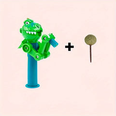 Dinosaur Toy Robot For Cat Lollipop Stick Catnip Pet Supplies