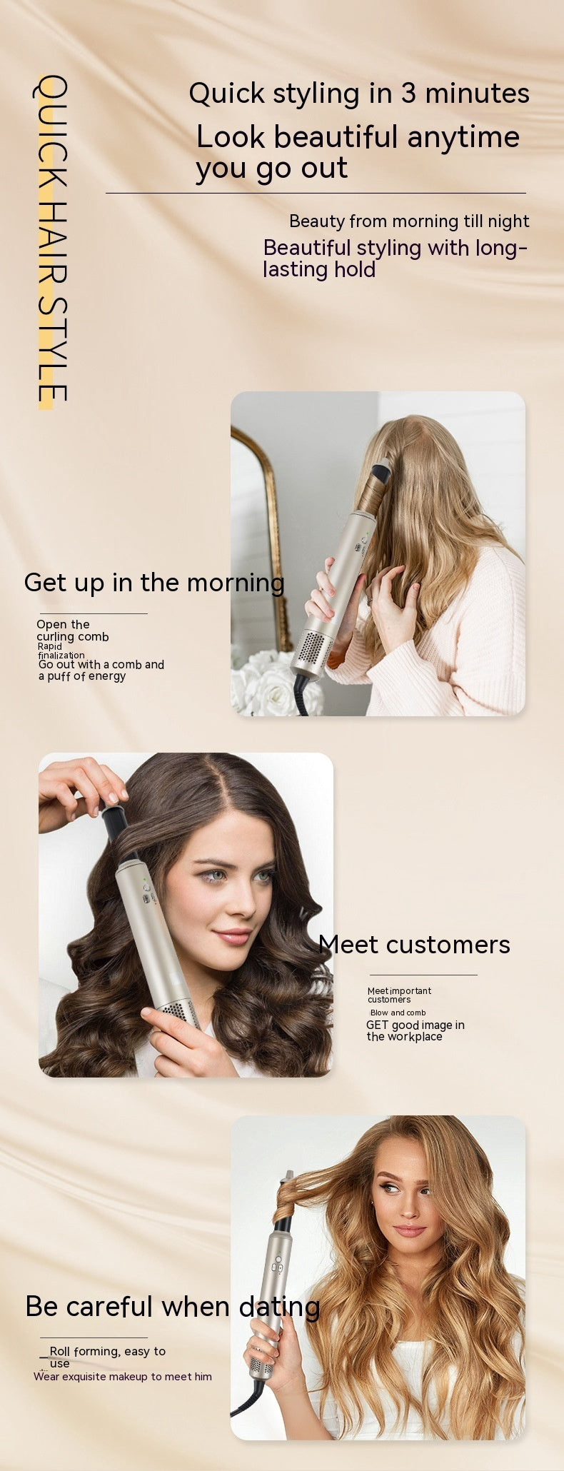 Multifunctional Hair Care Automatic Hair Dryer