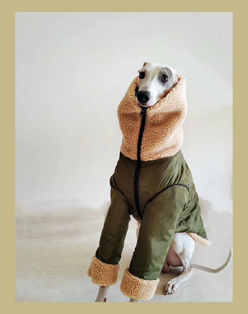 Greyhounds Whippet Super Thick Lamb Fleece Two-wear Coat