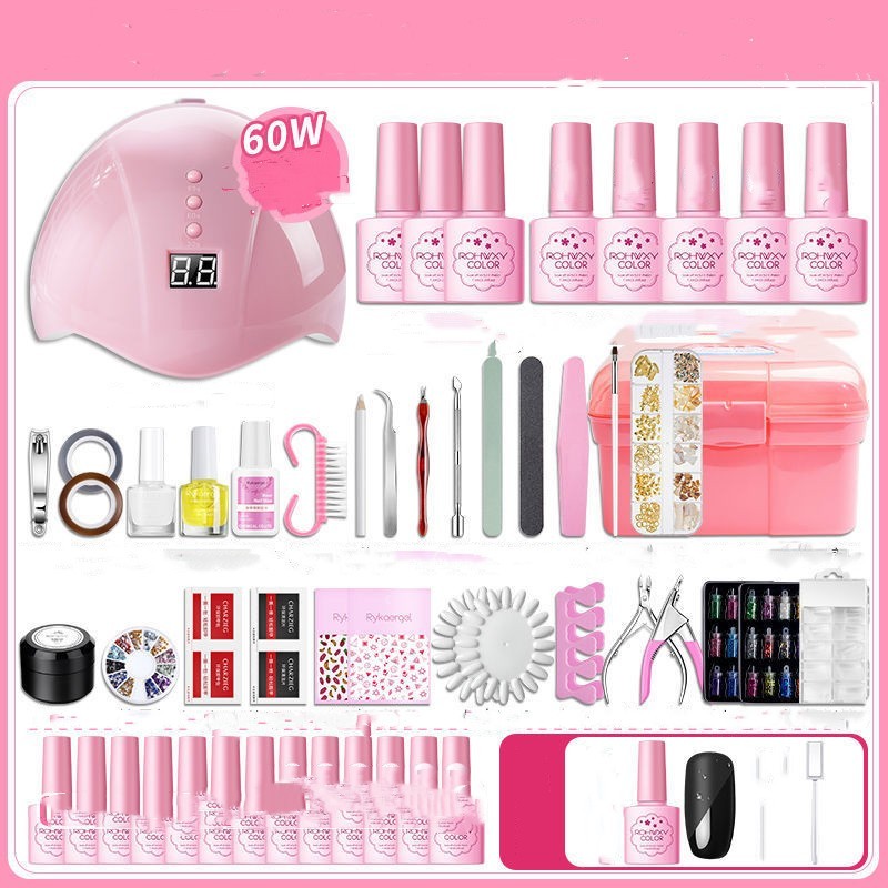 Nail Polish Glue Full Manicure Set Set Of Tools For Beginners Home