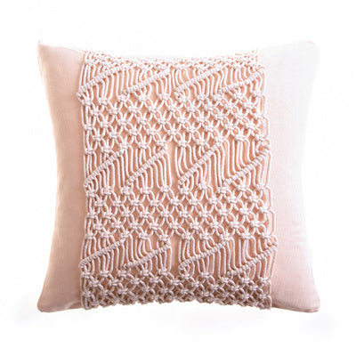 Hand-woven Cotton Thread Cushion Cover