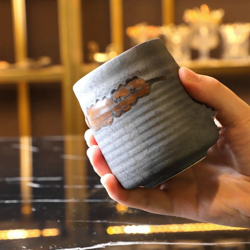 Barware Japanese style brushed ceramic water cup