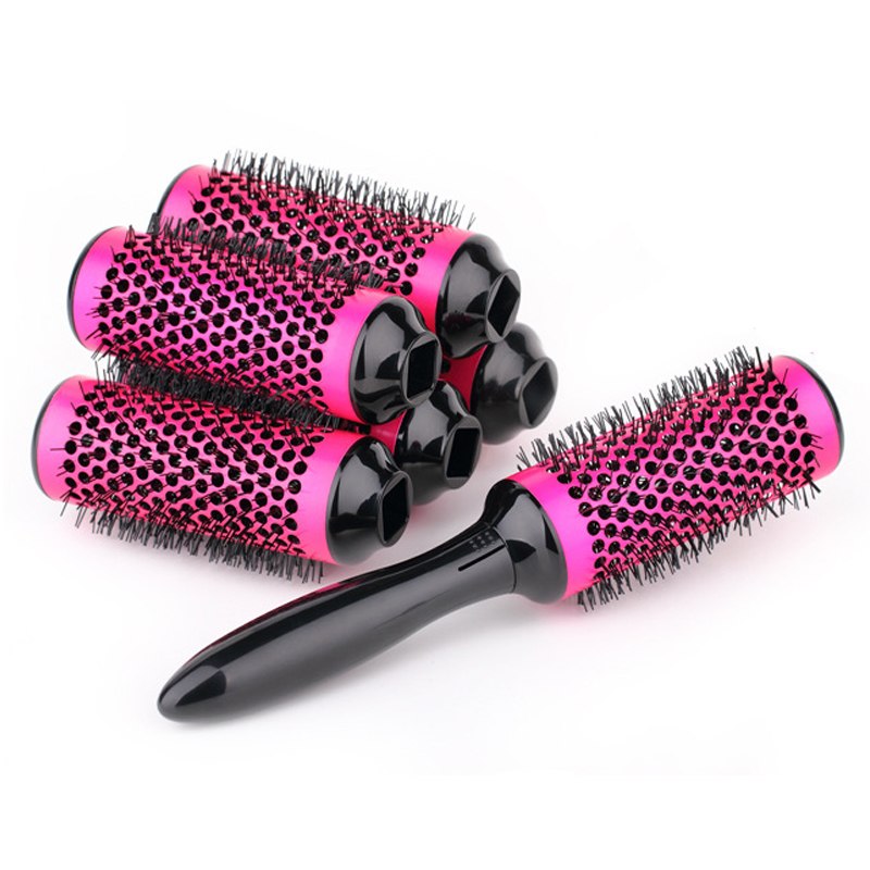 High Temperature Resistant Ceramic Iron Round Comb Beauty Hair Makeup Tool 50mm