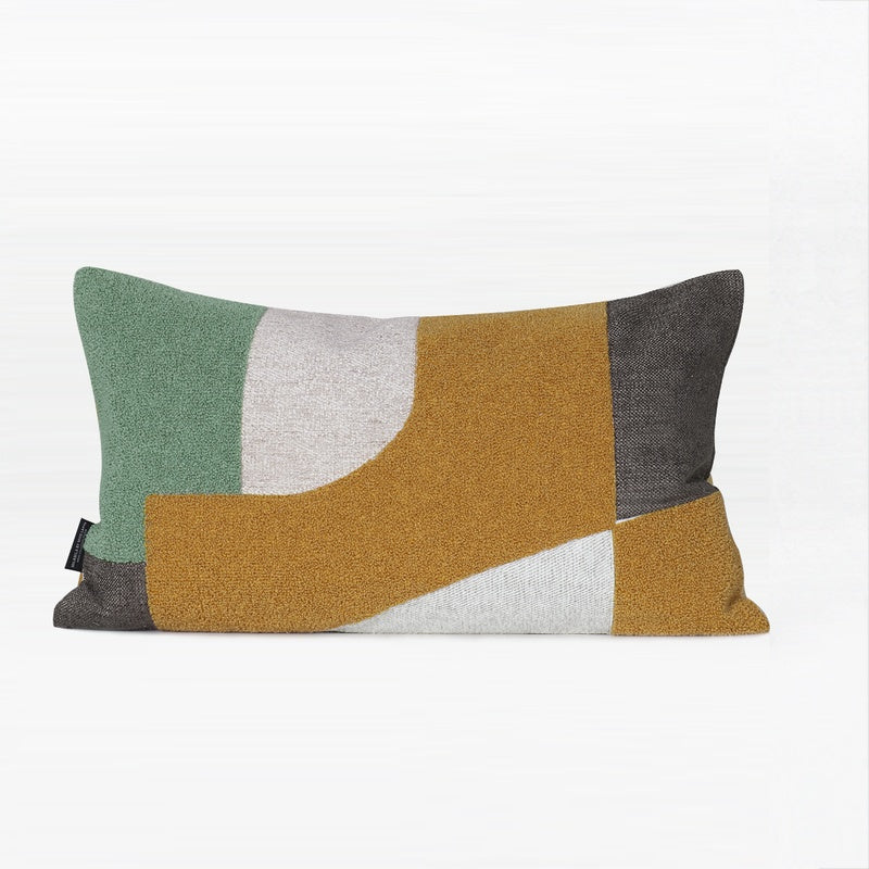 Simple And Modern Living Room Sofa Embroidered Square Waist Pillow