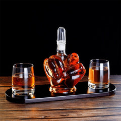 Craft Glass Wine Bottle Set