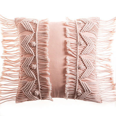 Hand-woven Cotton Thread Cushion Cover