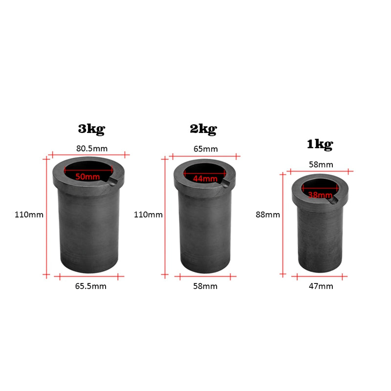 High temperature resistant high purity graphite crucible