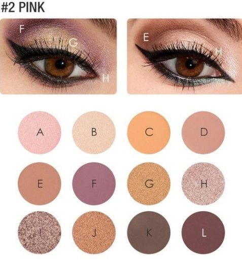 Focallure 12 Colors Eyeshadow Palette Nude, Wonder