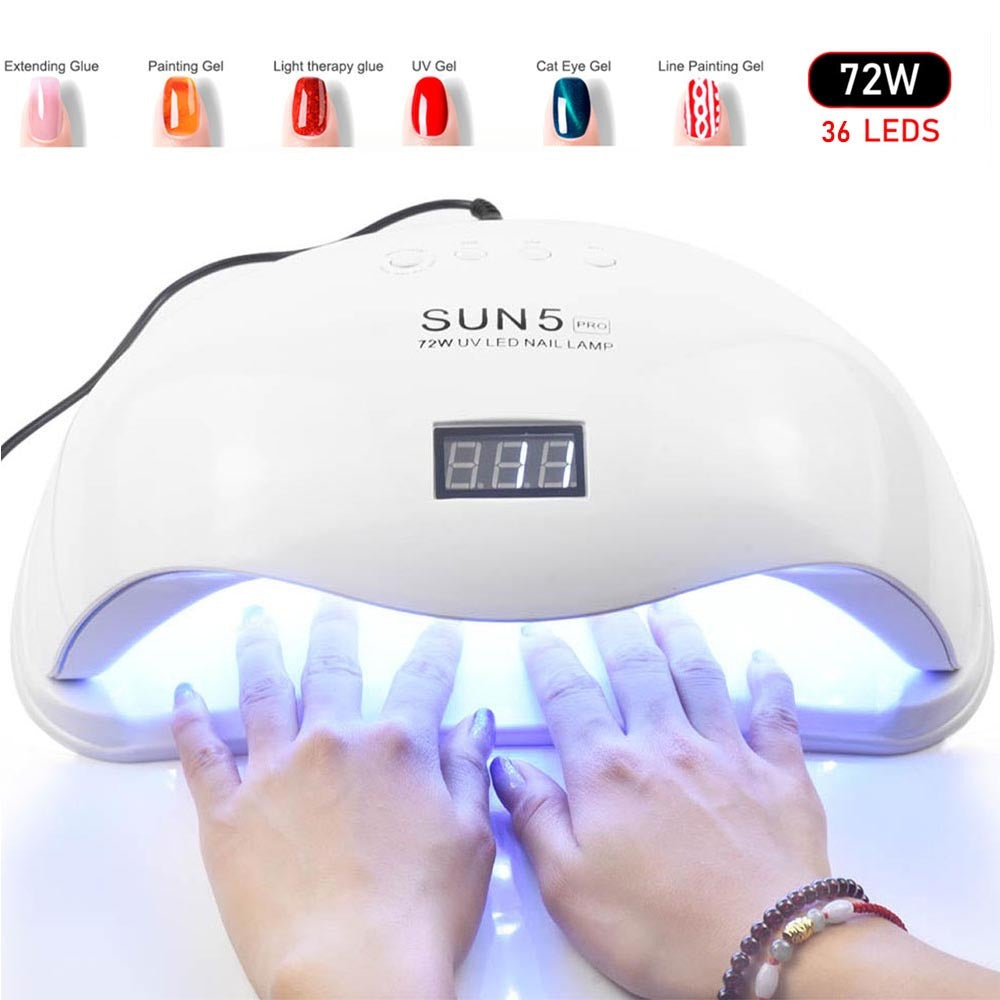 72W UVLED Dual Light Solar Nail Lamp