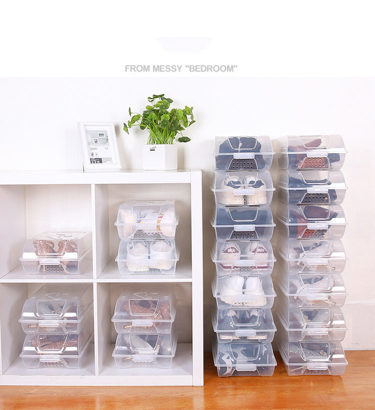 Transparent Drawer Wardrobe Shoe Storage Box