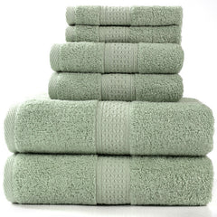 Cotton absorbent towel set of 3 pieces and 6 pieces