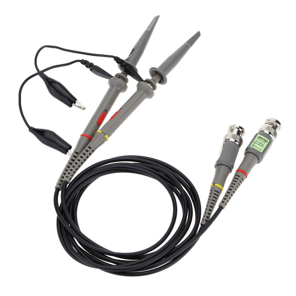 P6100 2Pcs 1X 10X 100MHz Oscilloscope Probe Alligator Clip