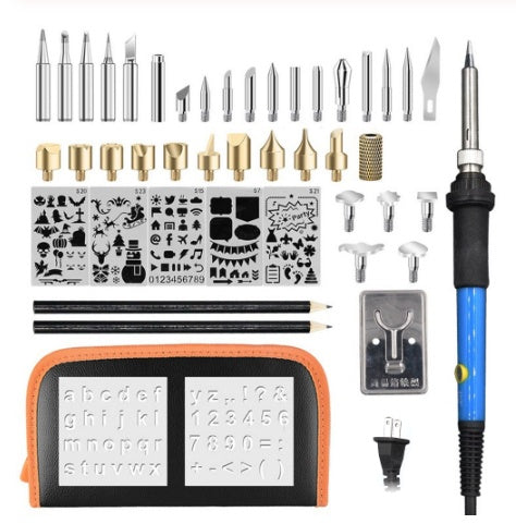 Adjustable temperature soldering iron set Engraving hot flower soldering iron soldering tool