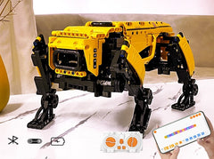 Children's Programming Robot Building Blocks Mechanical Dog Assembled Remote Control Toys