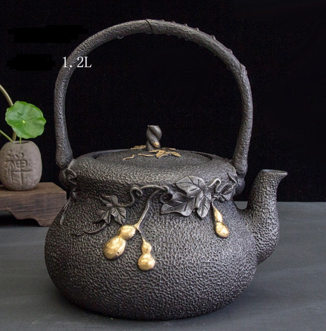 Japanese Handmade Iron Teapot Kettle Set