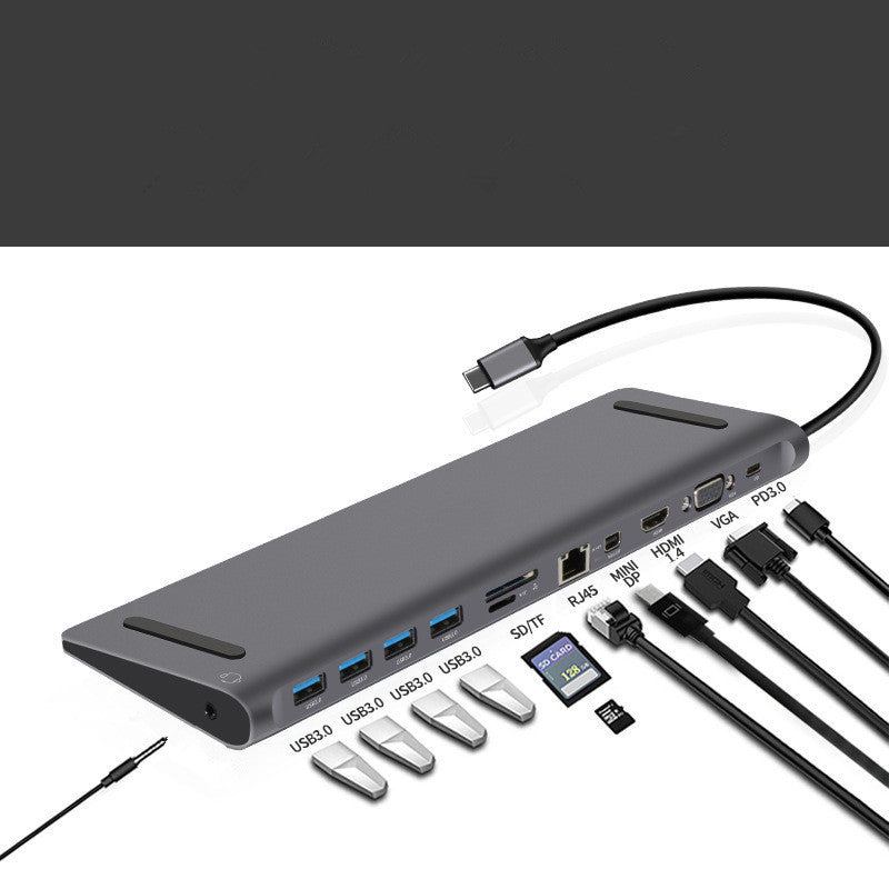 Type-C Hub  Dock 12 In 1 Usb-c HD Extended Hub